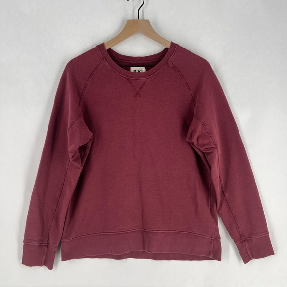 Pact Organic Cotton Crewneck Raglan Long Sleeve Pullover Sweatshirt Size L - Picture 1 of 11